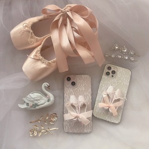 Ballerina iPhone case "Swan Lake, Odette" (スタンダードタイプ/ストラップホールなし)