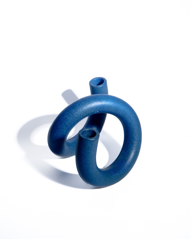 Ceramic spiral tube flower vase