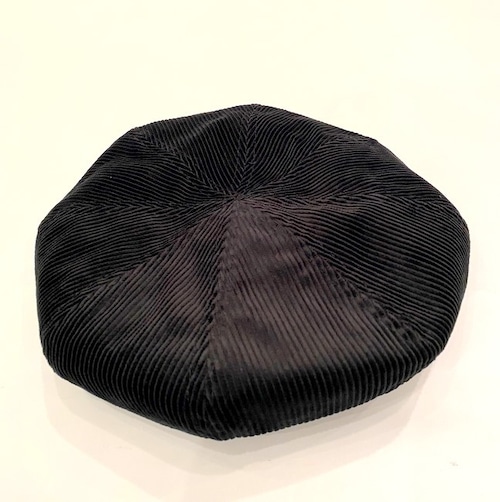 Large Crown Beret　Black