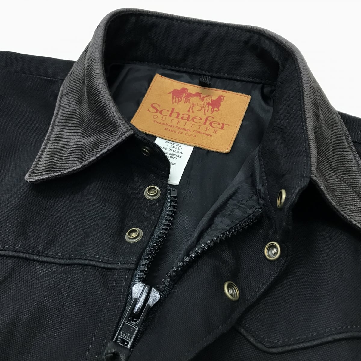 【極美品】Schaefer 黒 シャツ 希少 MADE IN USA