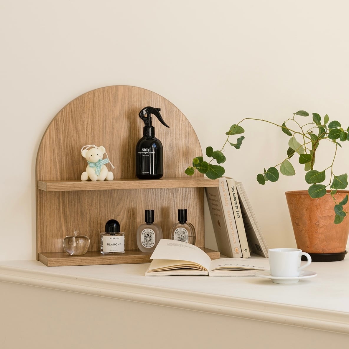 round wood arch shelf 3colors / 2段 ラウンド ウッド アーチ round wood arch shelf 3colors / 2段 ラウンド ウッド アーチ