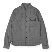 BEAMS ビームス SLIM FIT ギンガムチェク 長袖シャツ L/ブラック×ホワイト