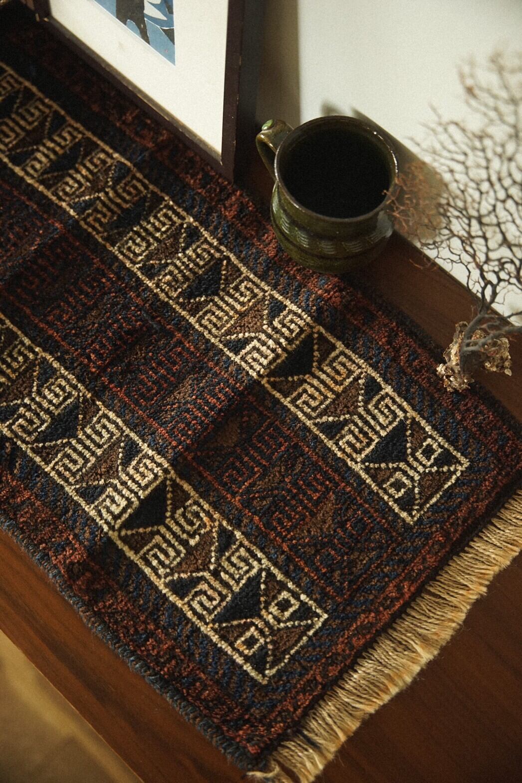 845 -Vintage Baluch rug