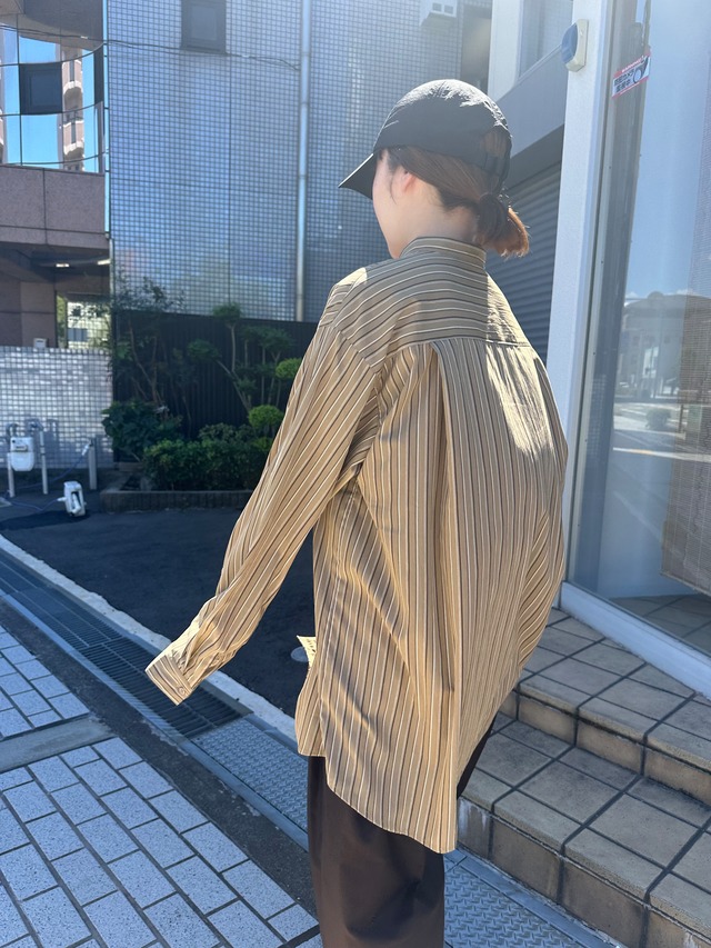 unisex【Special order item】Stripe BIG Shirt