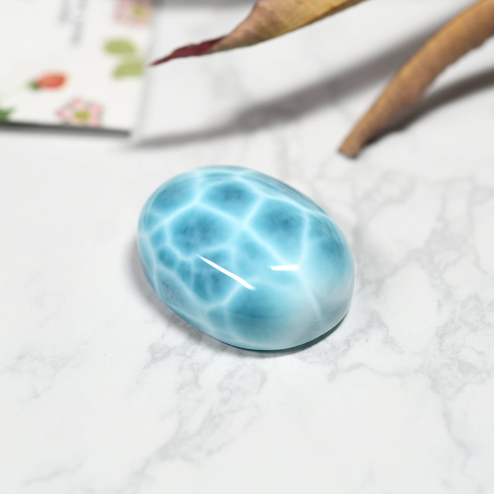 ラリマー ルース 91.65ct #JWA3723 | EBiS GEM