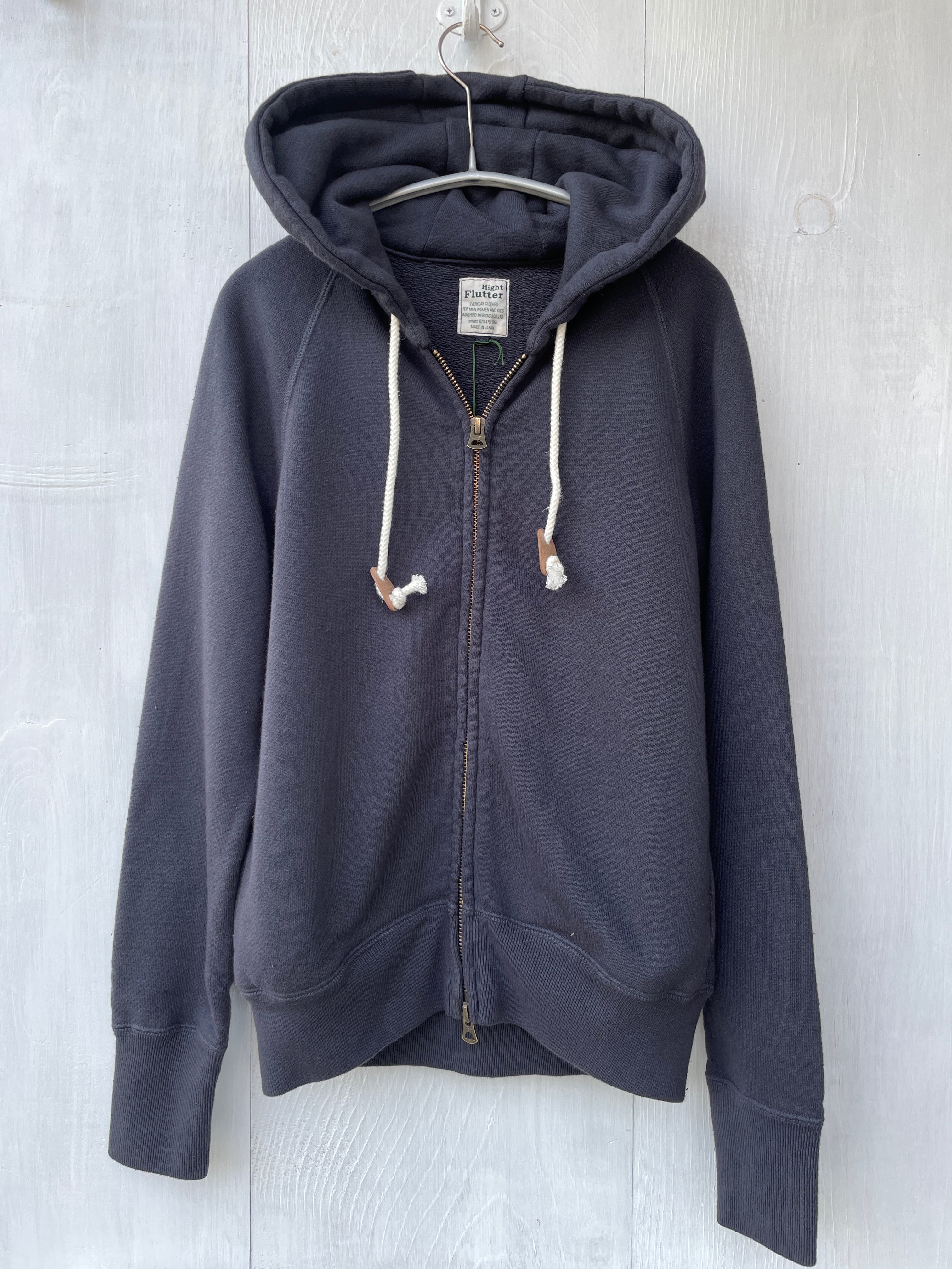 吊り編みクラシック裏毛 LuPuFuオーガニック綿 ZIPUPパーカー