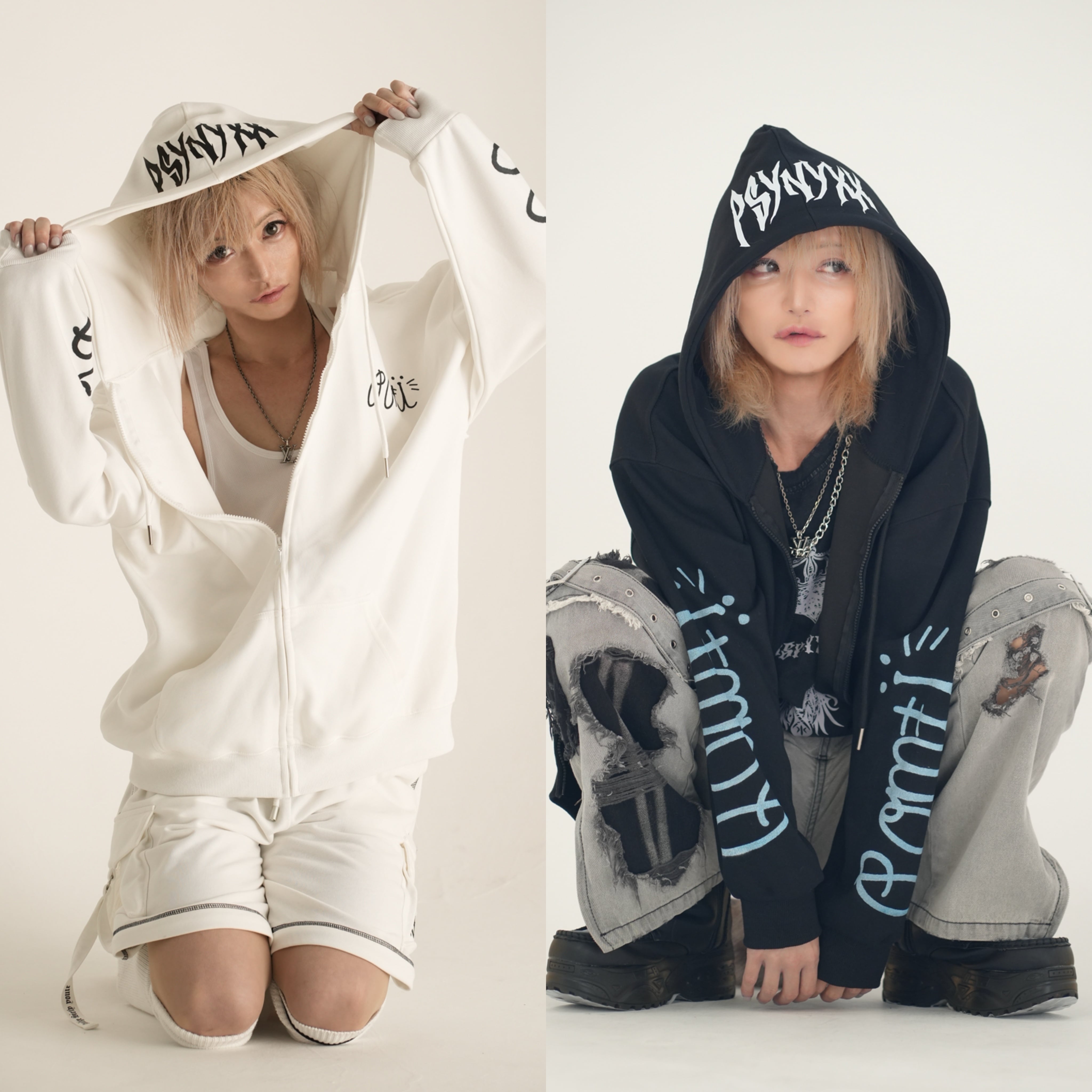 ぽむ社長×PSYNYXXコラボパーカー | 韓国系ユニセックスTHICC サブカル