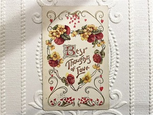 【GPG007】【Valentine】antique card /display goods
