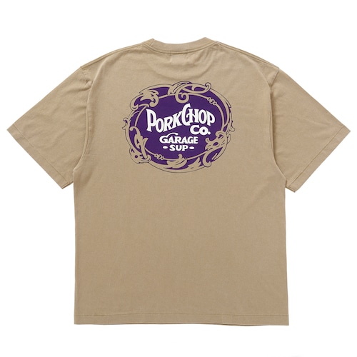 F LEAF LOGO TEE/FADE BEIGE