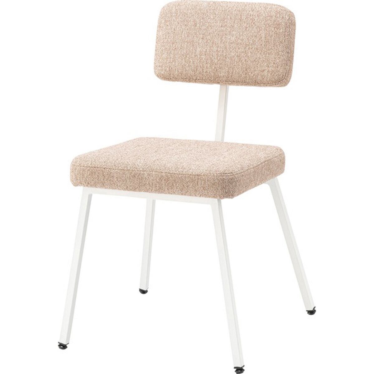 チェア PC-259 ダイニングチェア 椅子 イス ファブリック おしゃれ 可愛い シンプル 肘なし スチール レトロ 高さ77cm ベージュ コーラル グリーン リビング ダイニング ショップ カフェ 店舗 インテリア