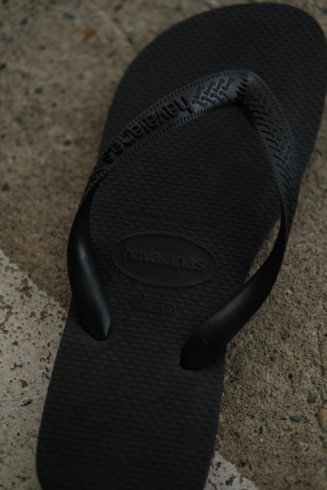 Utah/"havaians" TOP beach sandal/black