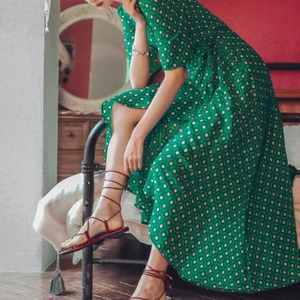 レトロラップワンピース 21459