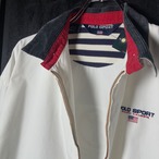 POLO SPORT RALPH LAUREN スウィングトップ　襟コーデュロイ　白　ポロスポーツ　