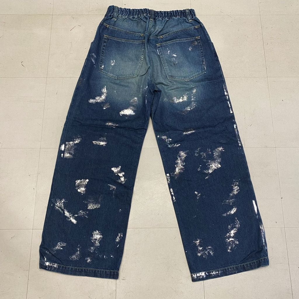 CLESSTE クレスト SILVER PRINT VINTAGE WASH SELVEDGE DENIM WIDE