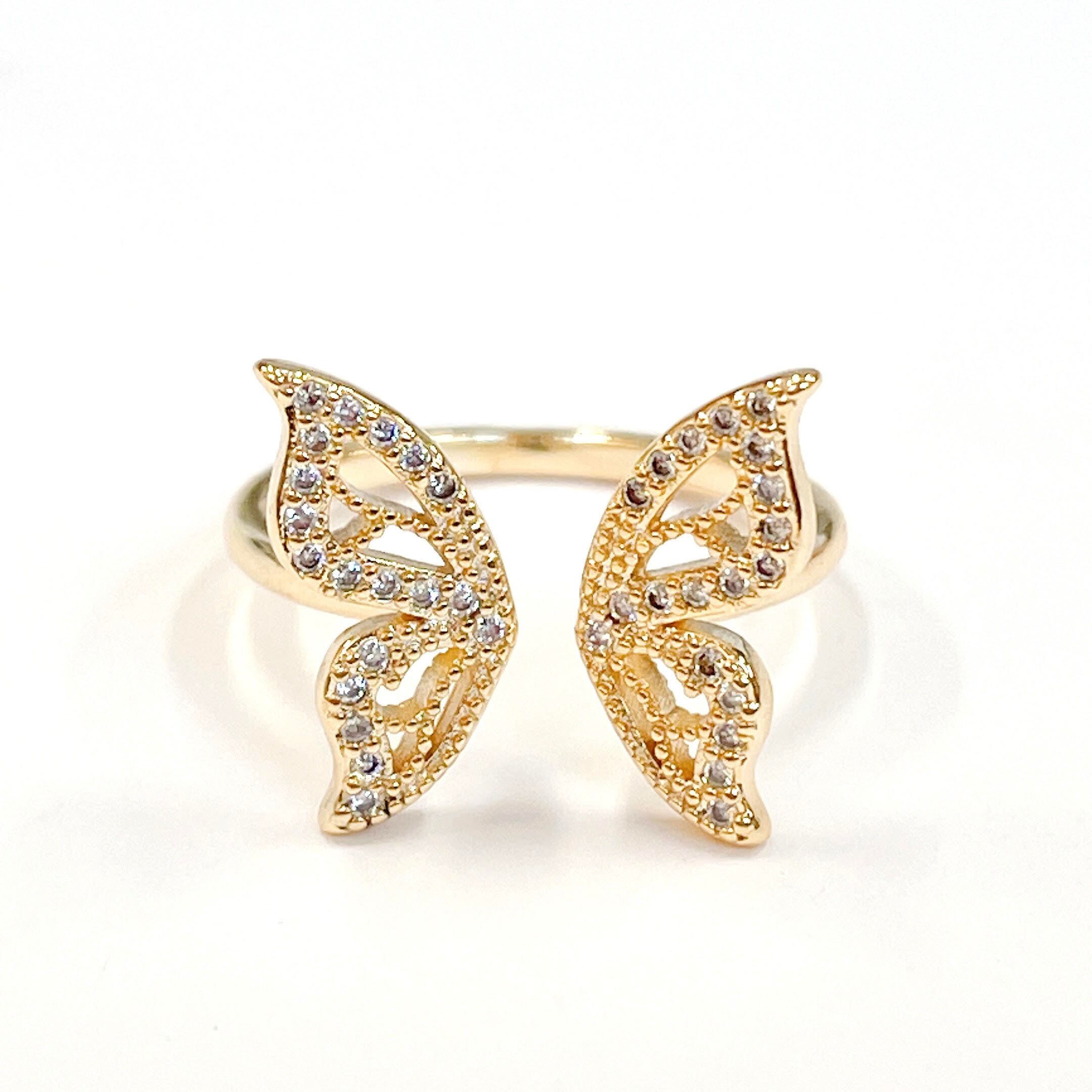 大人気シェルバタフライイヤリングピアス結婚式前撮りお色直し蝶々