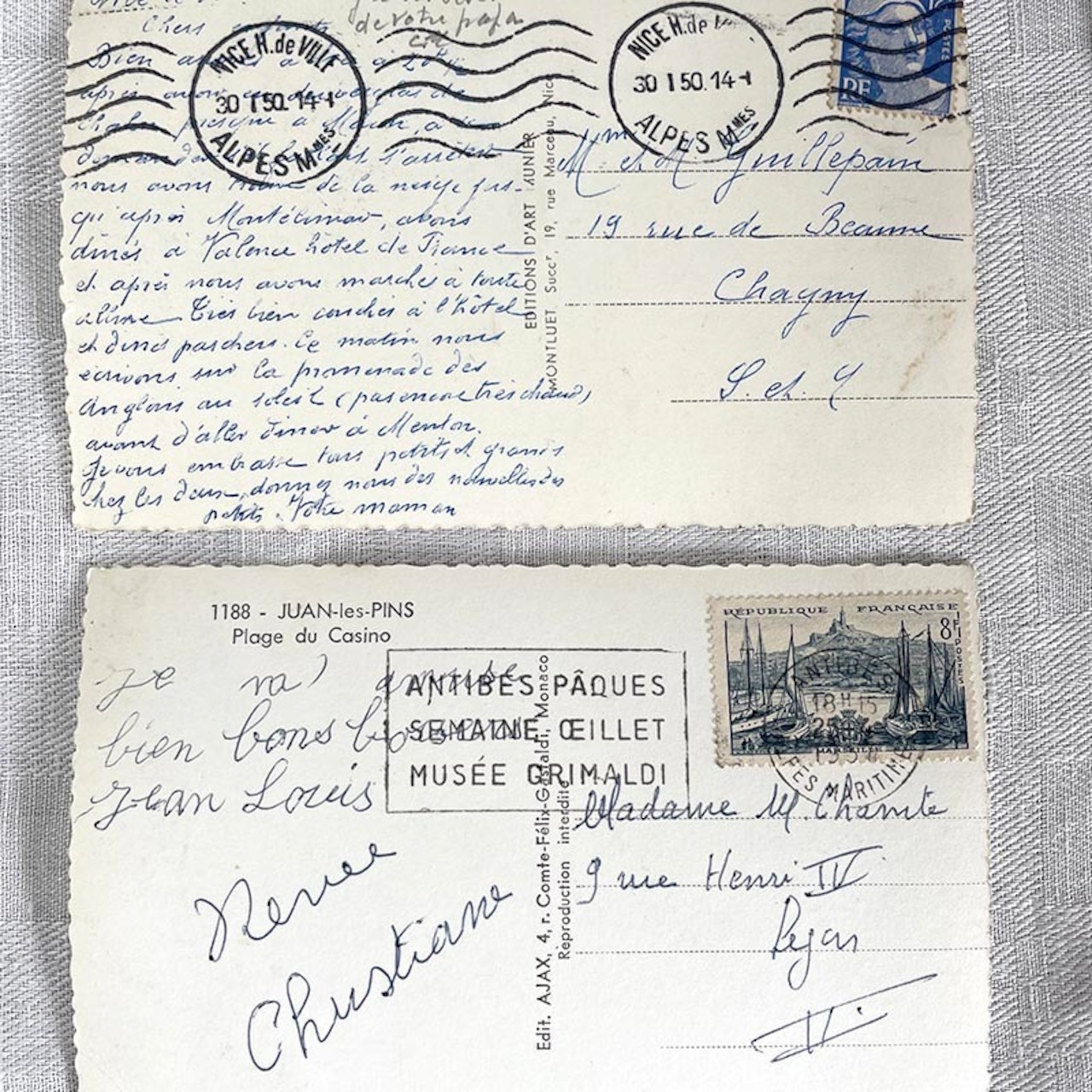 ポストカード　南仏ヴァカンス　5枚セット