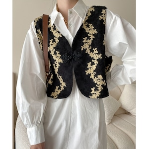 Retro Embroidery Vest KRE1968