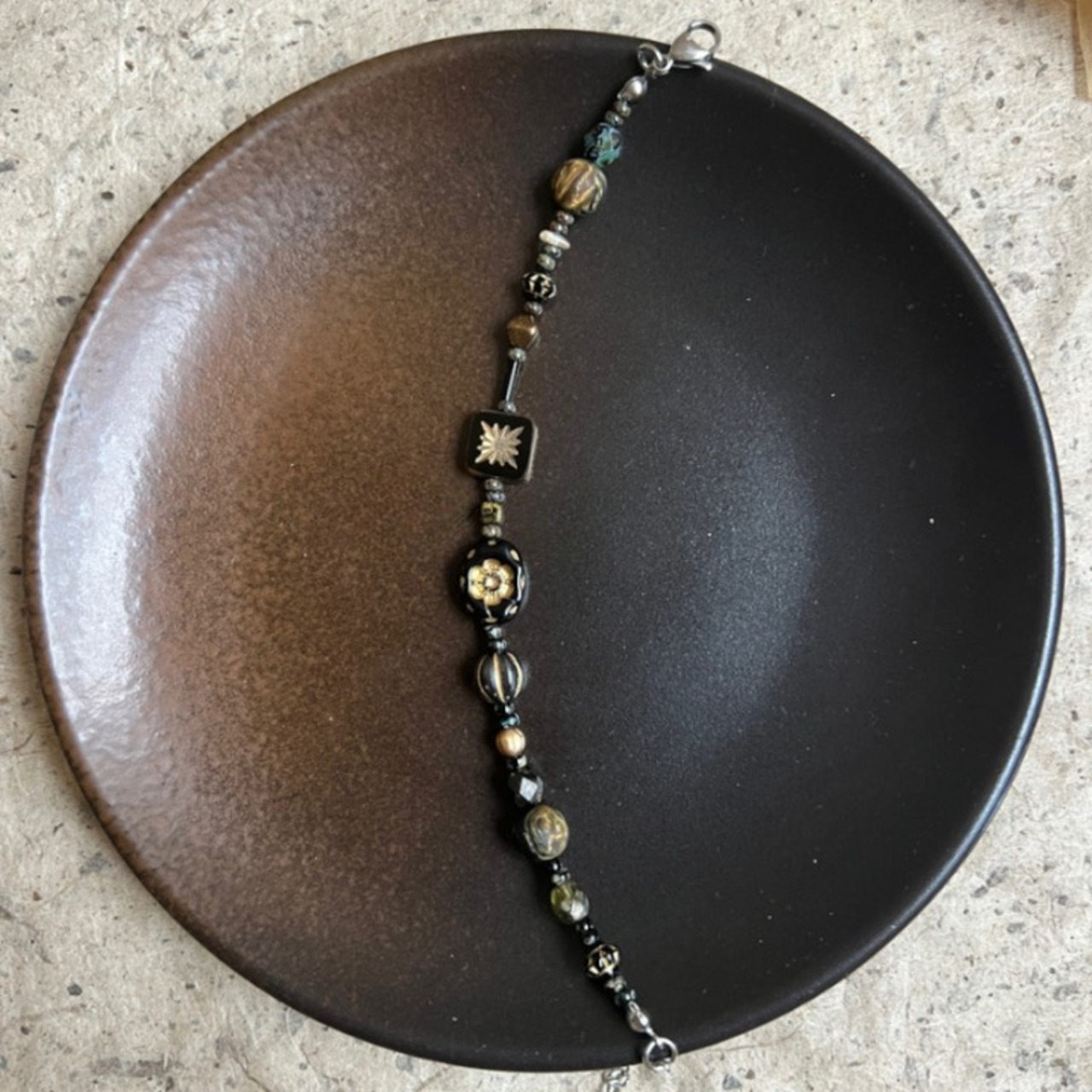 ヴィンテージビーズブレスレット W10231