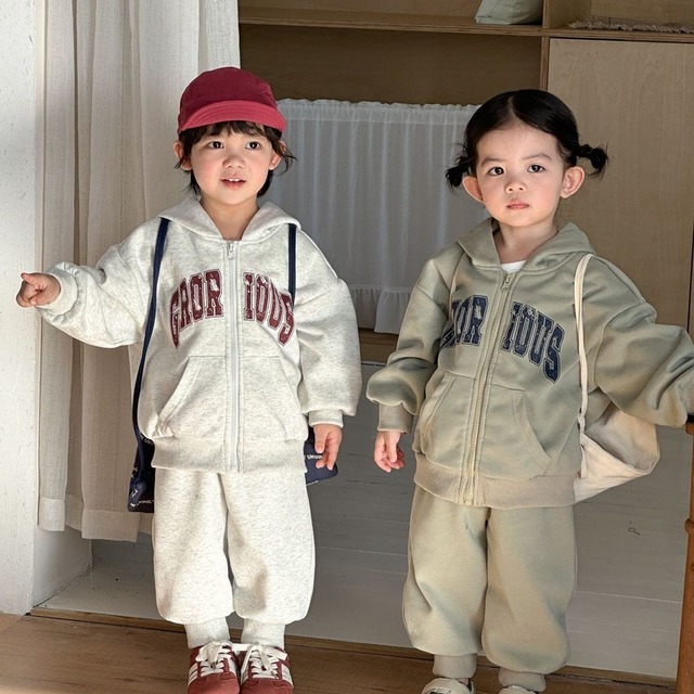 【BABY&KID】GROR帽子付きセットアップ