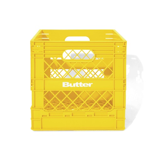 BUTTER GOODS RECORD CRATE YELLOW