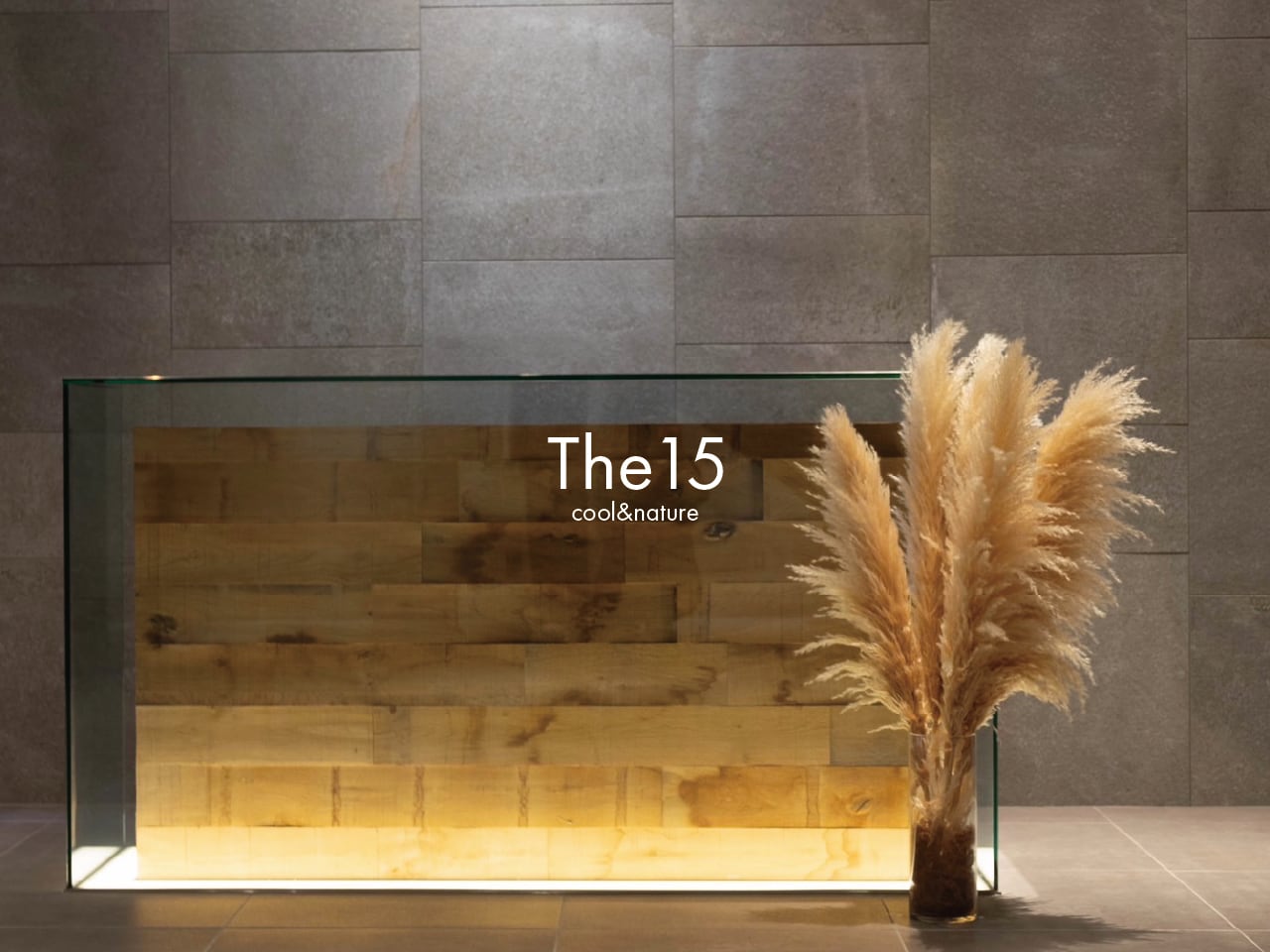 【大人気】パンパスグラス5本セット_ガラス花瓶付