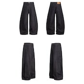 ストリート ワイドデニムパンツ P316