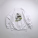 Bird Print Sweatshirt White M