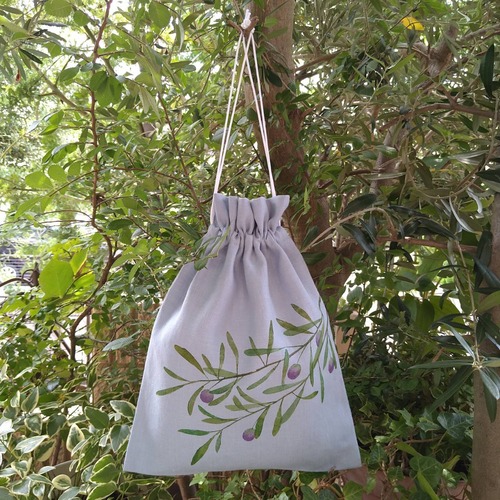 巾着 L　（ピンク・ブルー・グリーン）