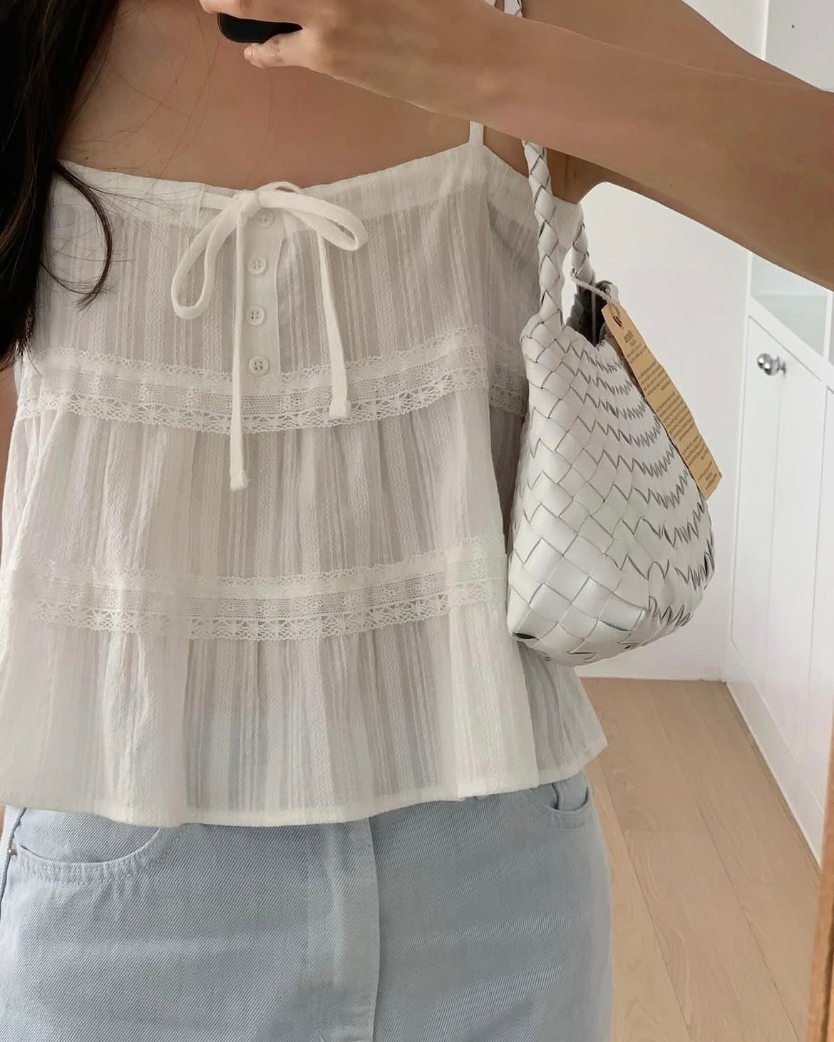 (予約) Liter / Nana lace bustier blouse