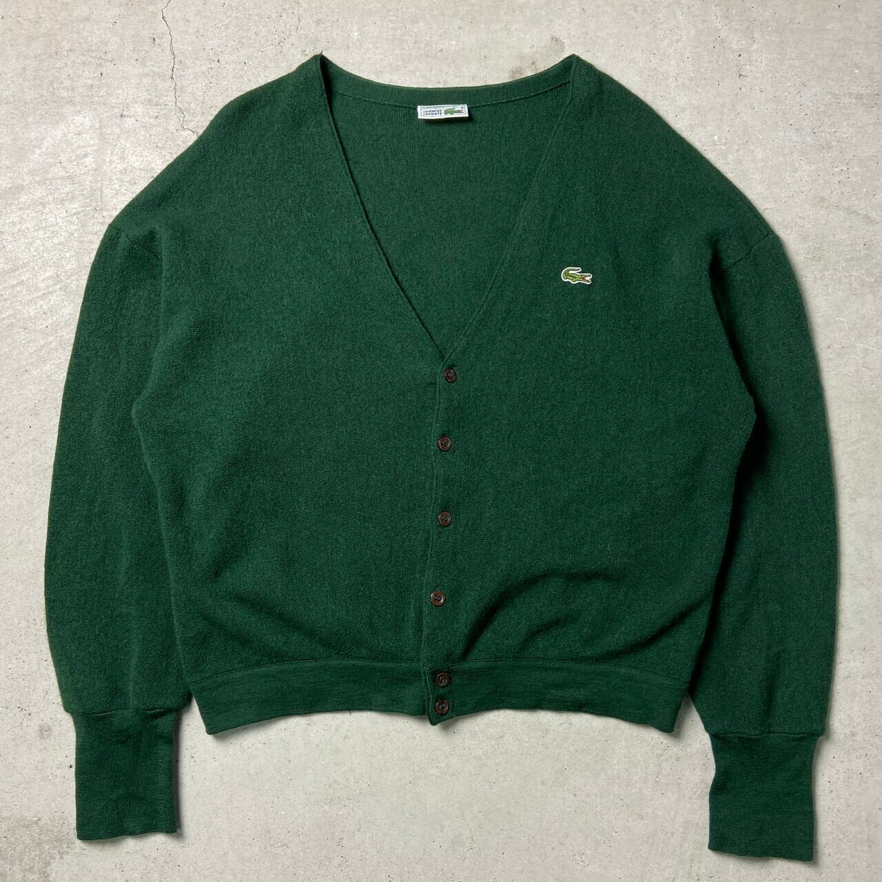 70s LACOSTE ラコステ ヴィンテージカーディガン フランス製 仏国