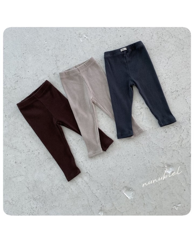 【 即納 】2025 秋新作 nunubiel ヌヌビエル キッズ リブレギンス