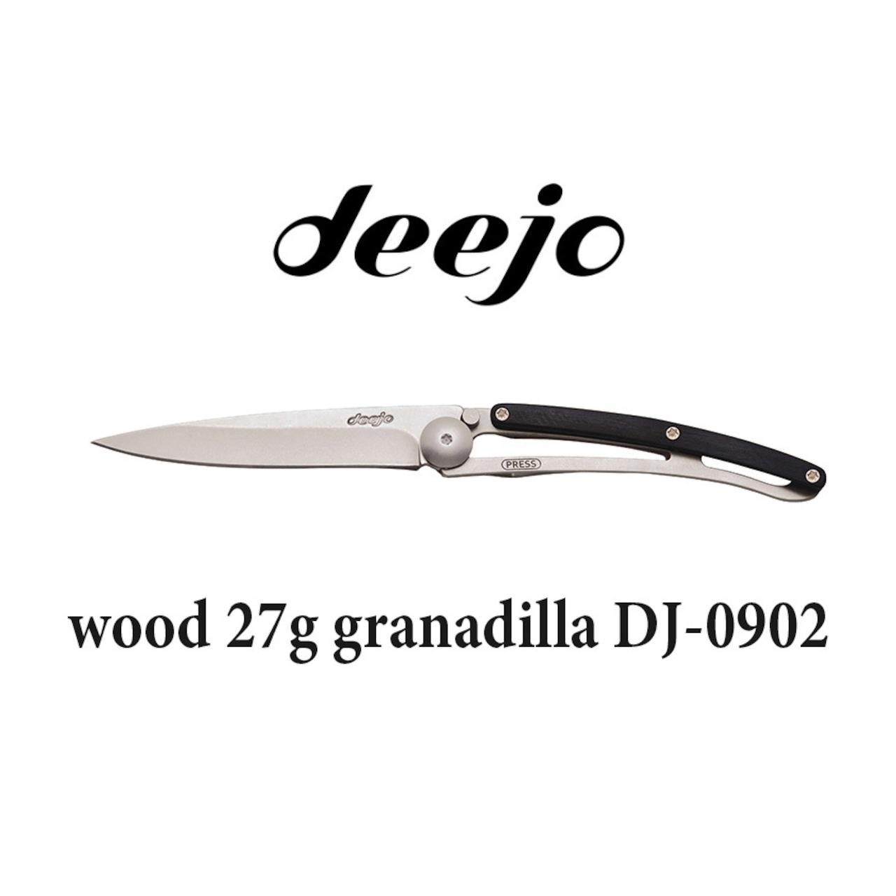 Deejo(ディージョ)　wood 27g アウトドア 折りたたみ ポケットナイフ