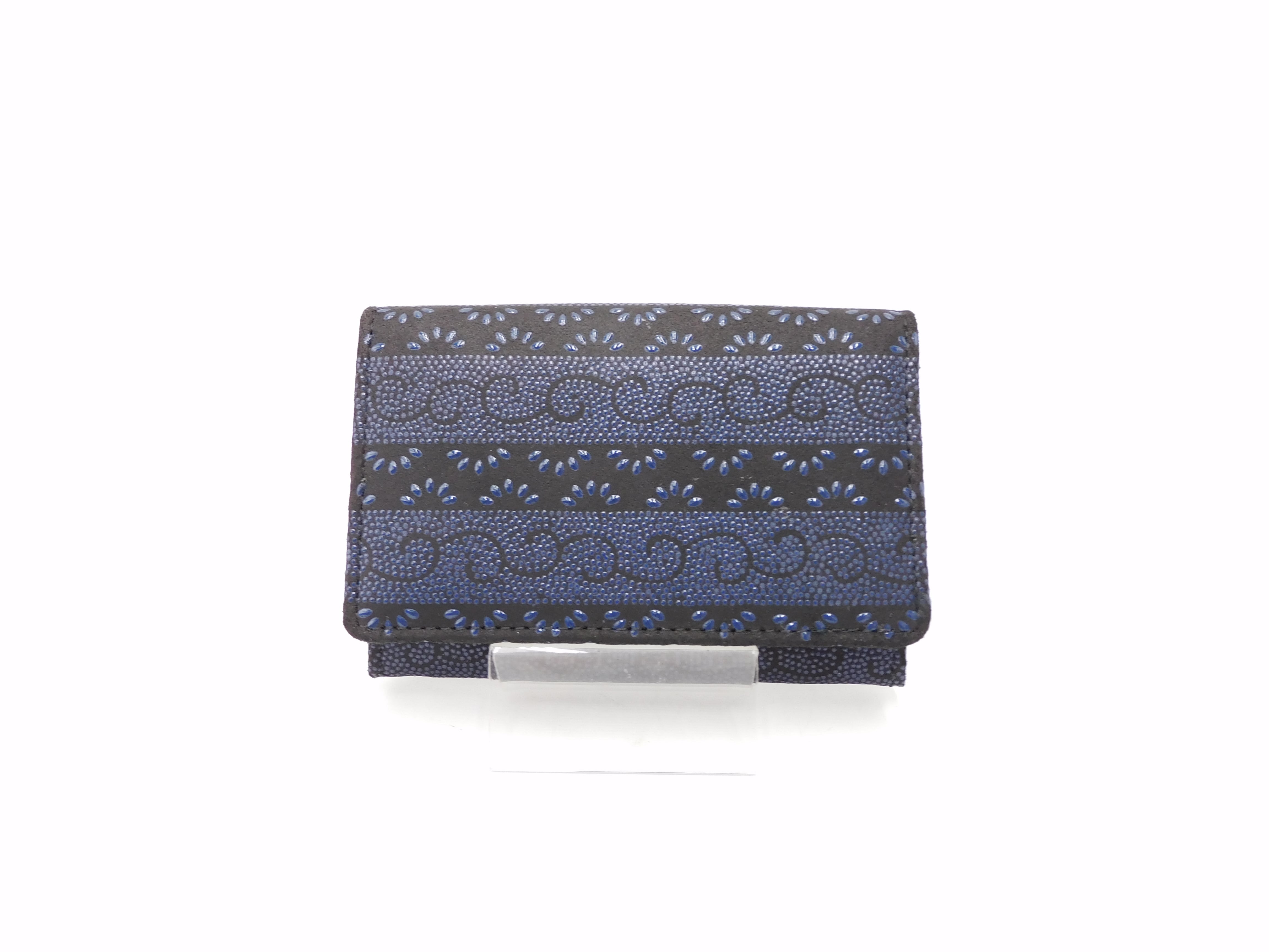 名刺入 黒/紺 段菖蒲柄