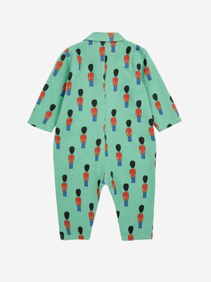 残り1点(24m)BOBO CHOSES /  Baby Little Tin Soldiers all over woven overall