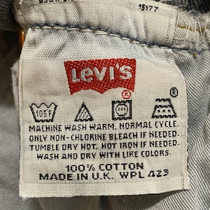 【LEVI'S】90s イギリス製 501 ジーパン ジーンズ デニム 刻印311 W34 MADE IN UK リーバイス 英国ファクトリー EU古着