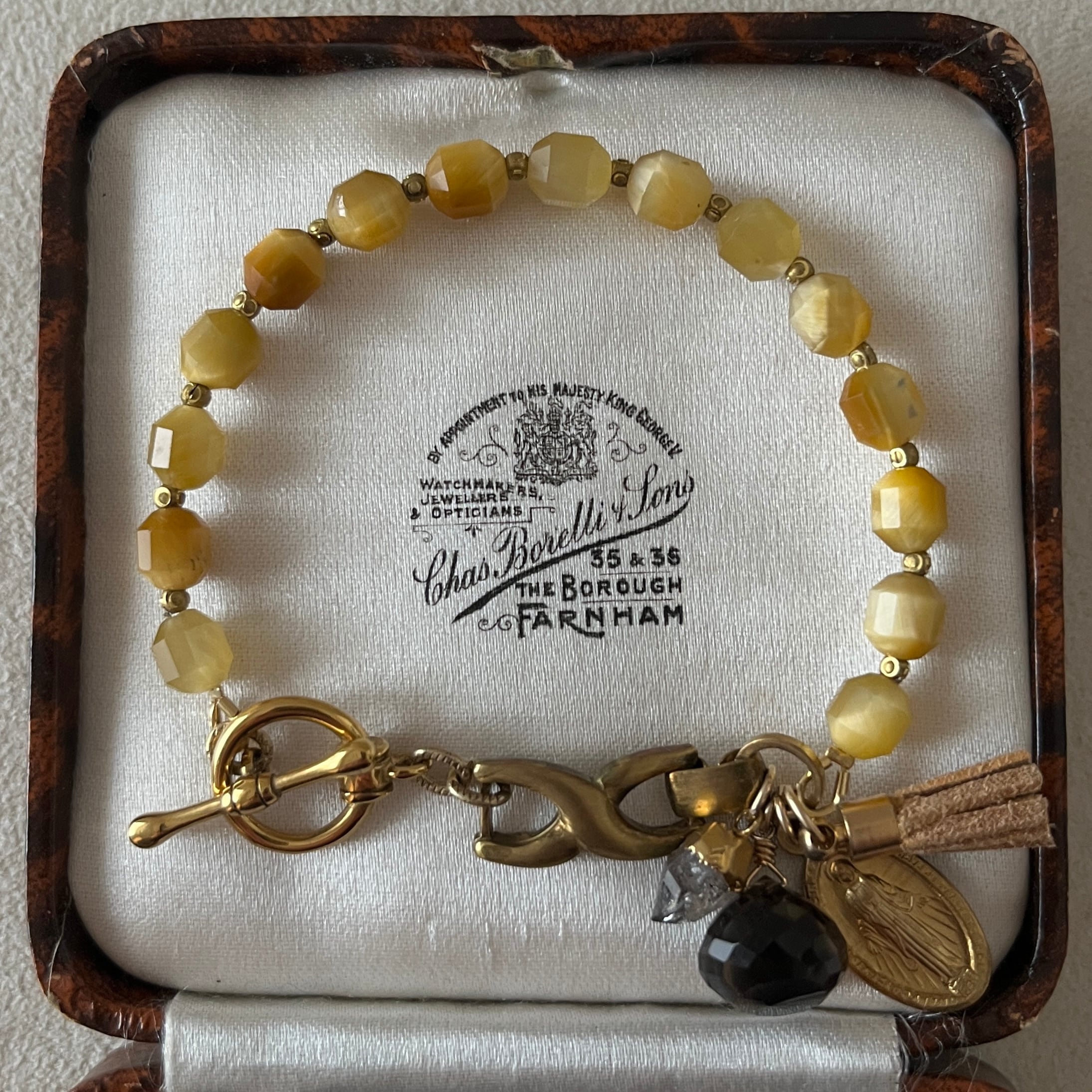 タイガーアイのヴィンテージブレスレット