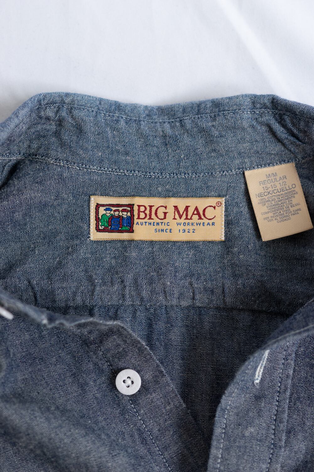90's BIG MAC Chambray Work Shirts メンズ M 15-15 1/2 | Hoarders