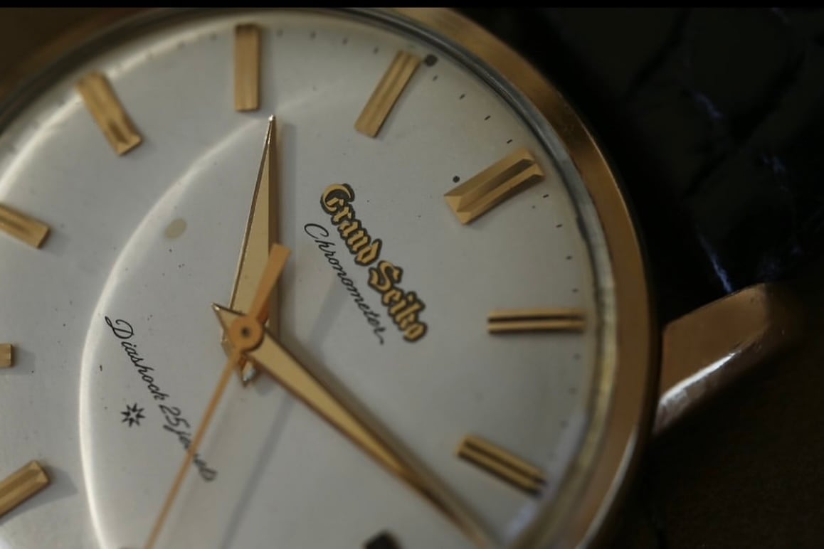 【SEIKO】1962年製 グランドセイコー ファーストモデル ”エッチング” エイジングダイヤル 金張り 手巻き Grand Seiko / Hand winding