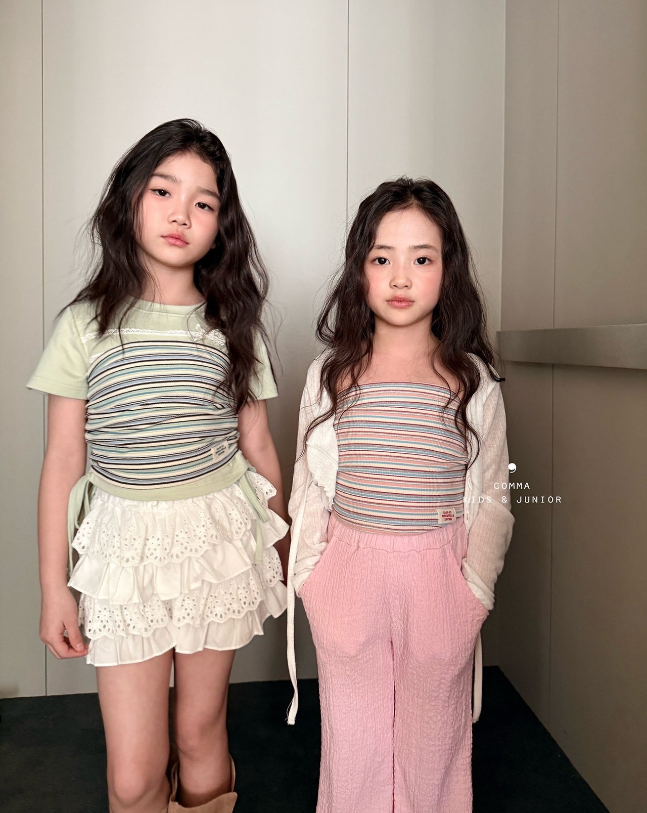 [COMMA] String Lace Tee / [콤마] 스트링레이스티