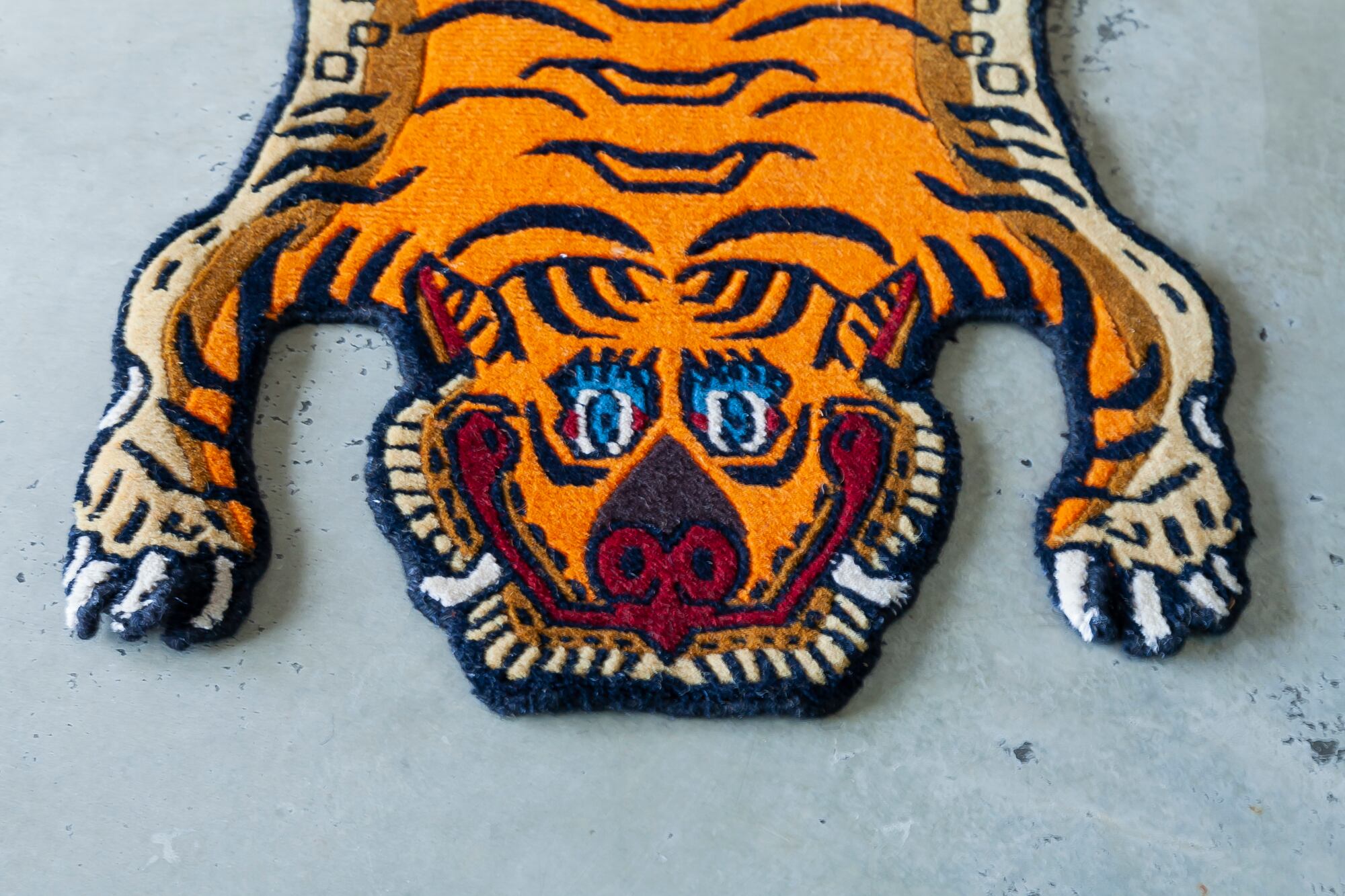Tibetan Tiger Rug 《XSサイズ •ウール004》チベタンタイガーラグ