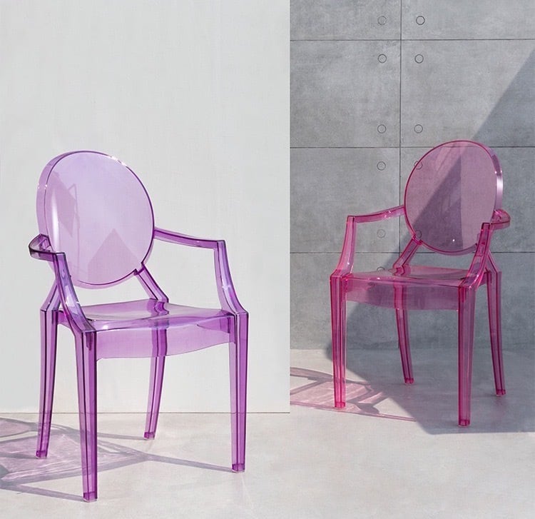 Colorful Clear Chair カラフルクリアチェア（多色展開・カラバリ豊富 ...