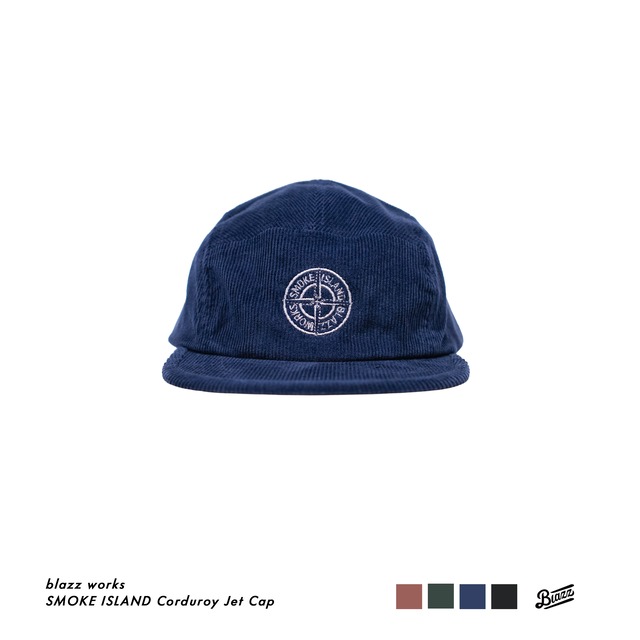 SMOKE ISLAND Corduroy Jet Cap [NAVY]