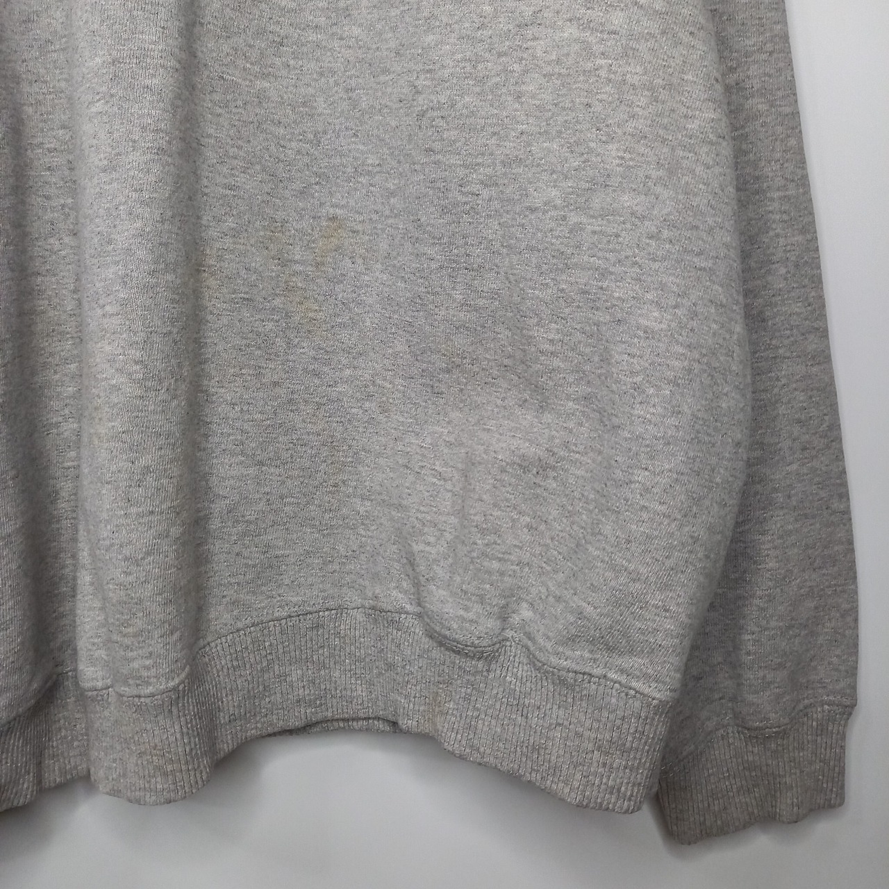 90s　カナダ製　ナイキ　スウェット　プルオーバー　刺繍ロゴ　グレー　XL