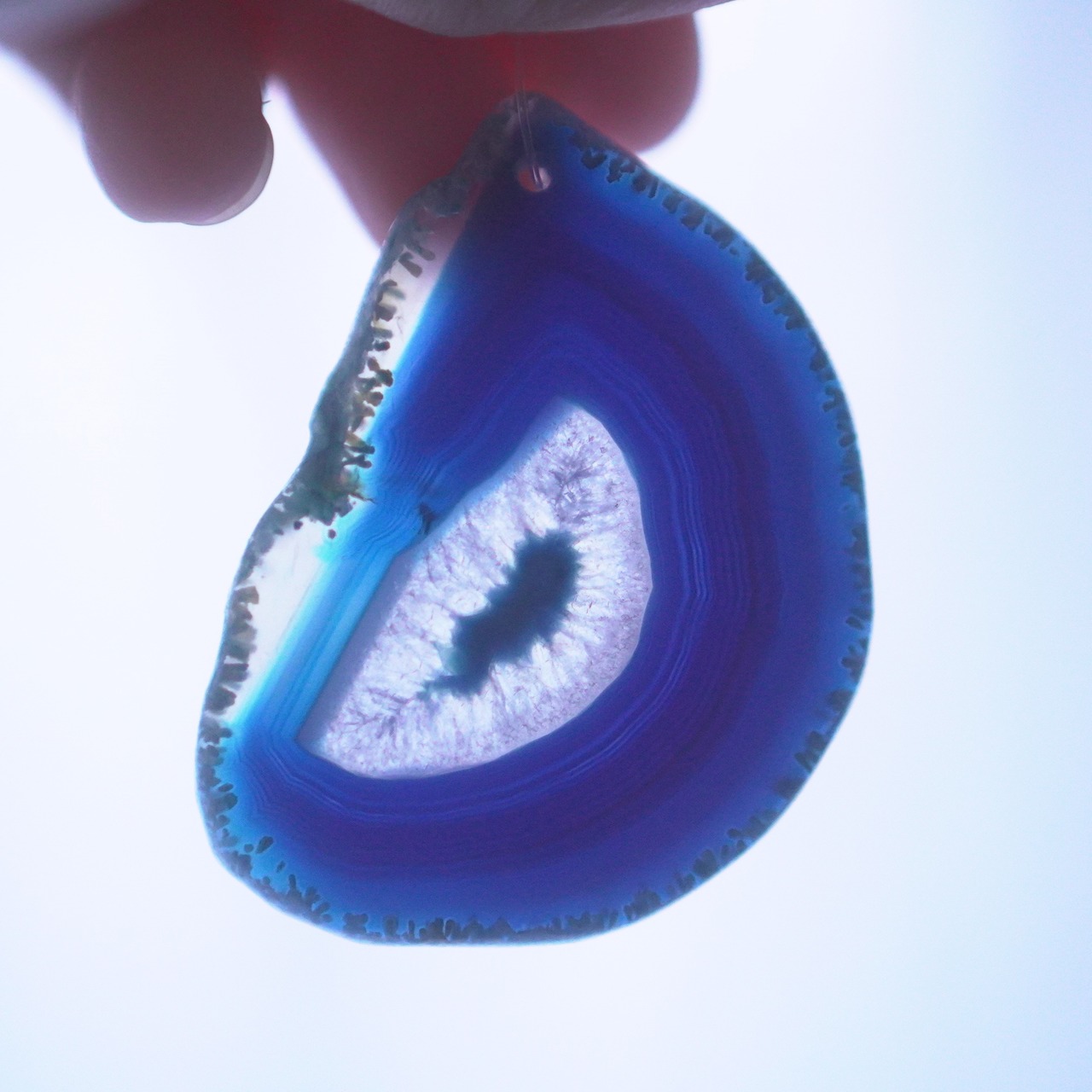 Deep Blue 03 - アゲートヒーリングチャイム / Agate Sun Catcher Wind Chime 253