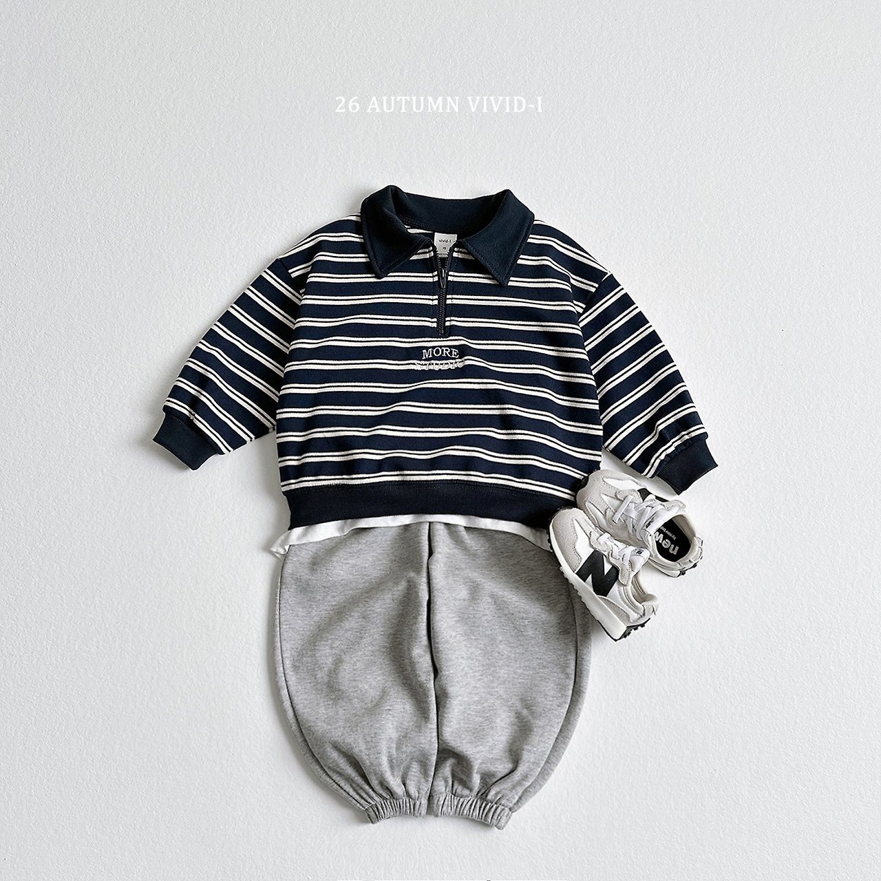 border creamSnavyS［即納］more anorak mtm 26autumn/ VIVID I