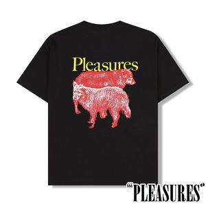 【PLEASURES/プレジャーズ】WET DOGS T-SHIRT Tシャツ / BLACK / SP24-12070