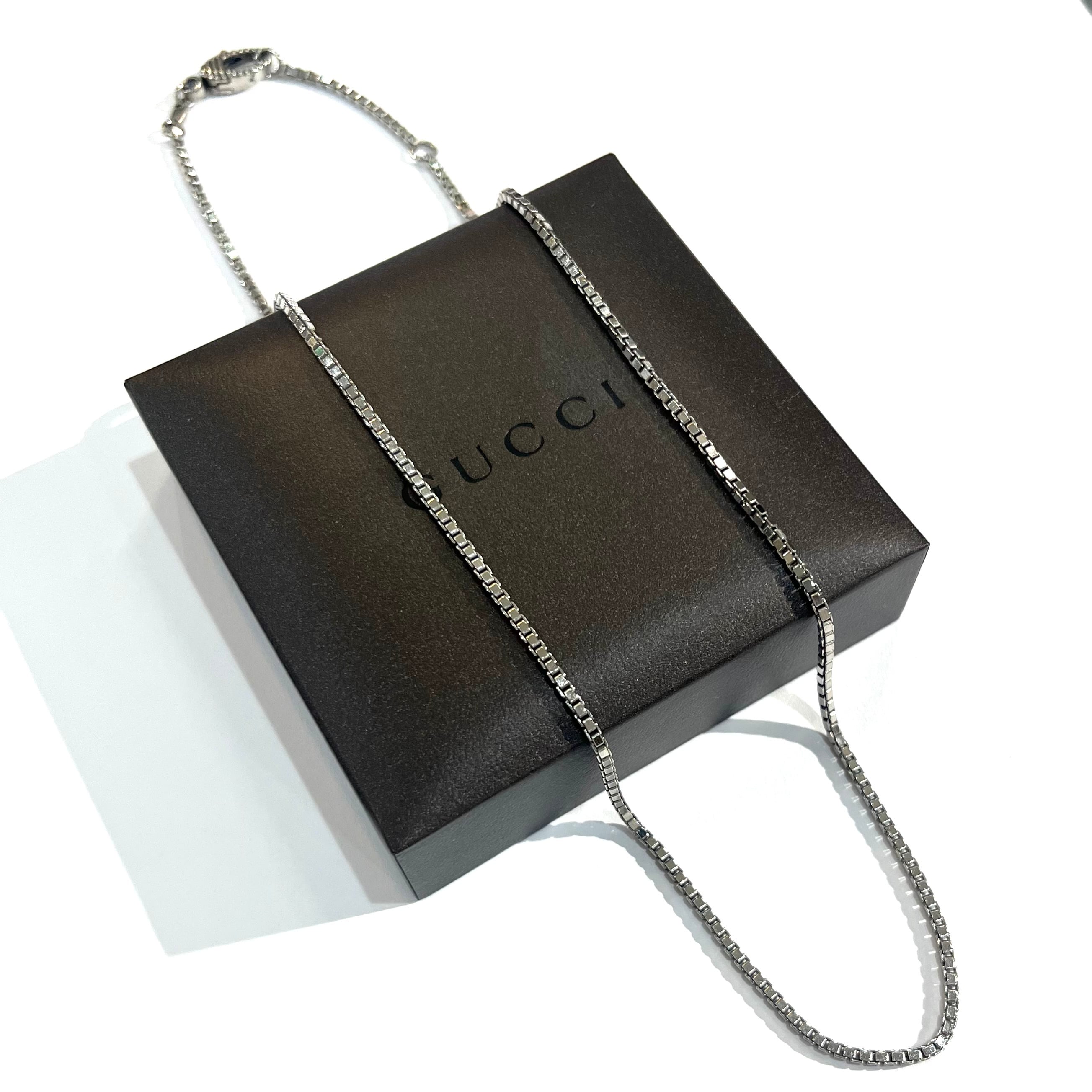 【超美品】GUCCI ベネチア チェーン ネックレス 男女兼用　SV925 超美品】GUCCI ベネチアチェーン ネックレス 男女兼用 SV925 - メルカリ