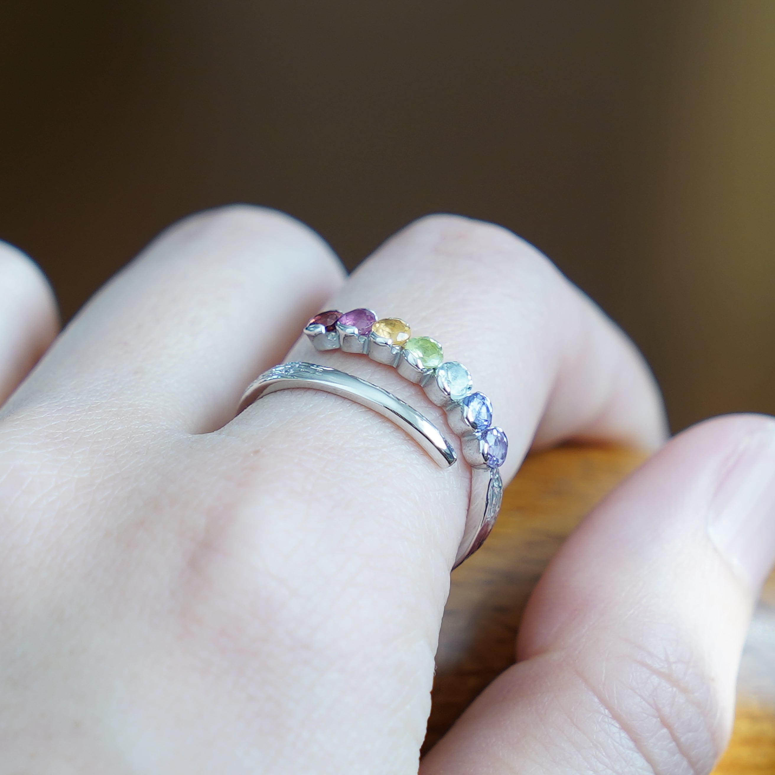 元気をくれる】ナナイロの極上アミュレット?ジュエリーリング SV925