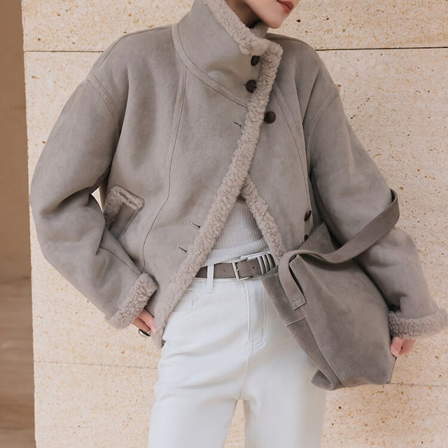 裏ボア フェイクムートン ジャケット　1col　H10574