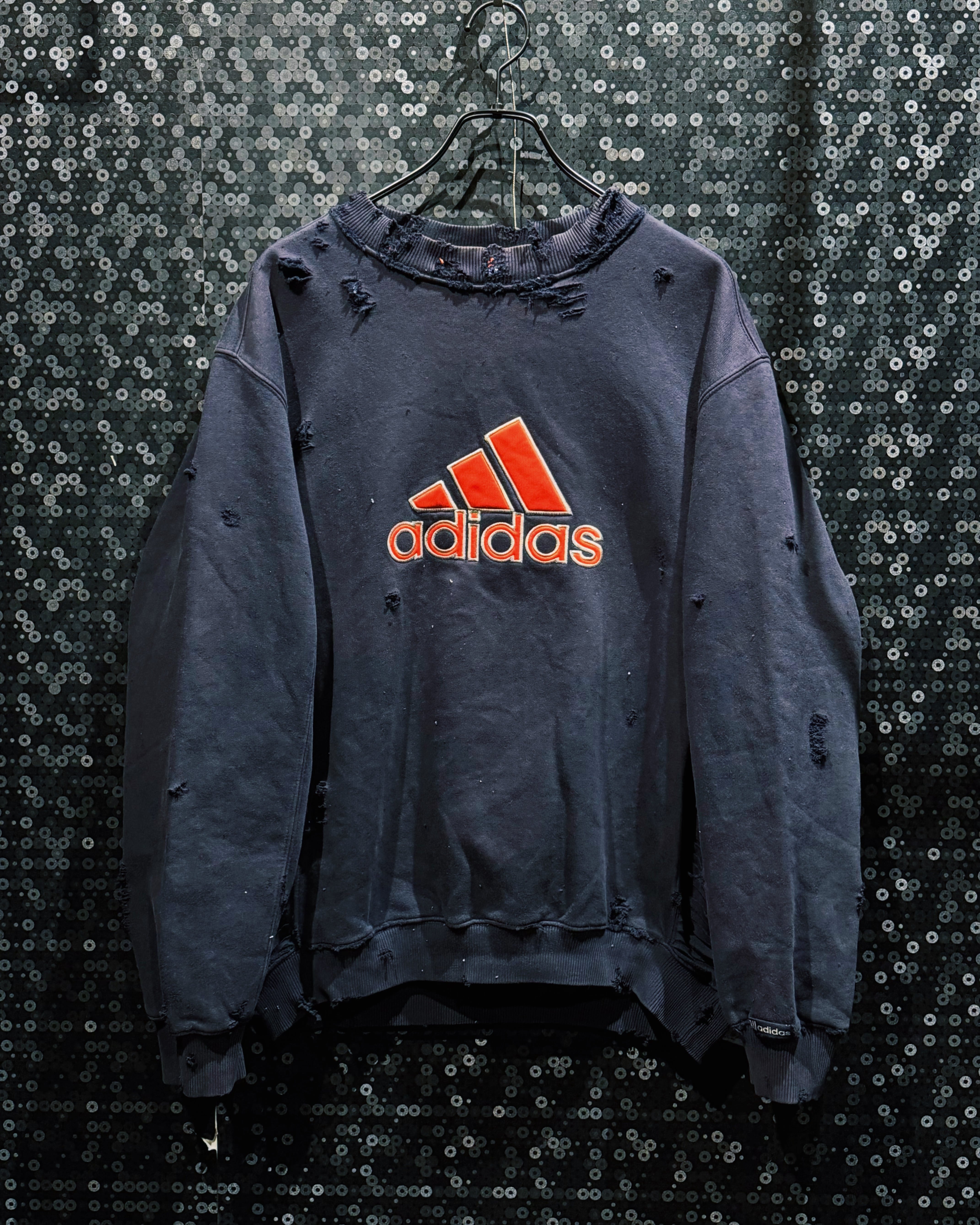 【ÆIEM】original"boro"remake"adidas performance logo sweat pullover